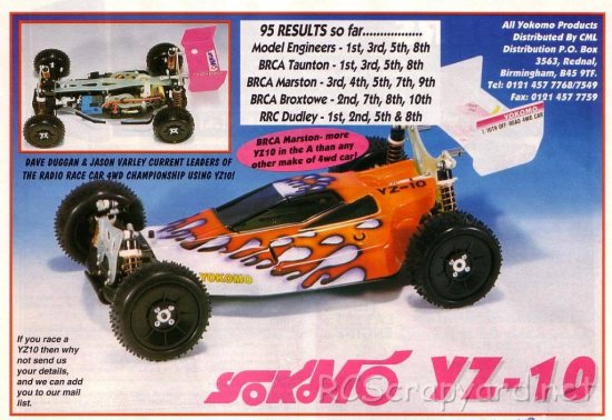 Yokomo Super Dog Fighter YZ-10 (1994) Ad