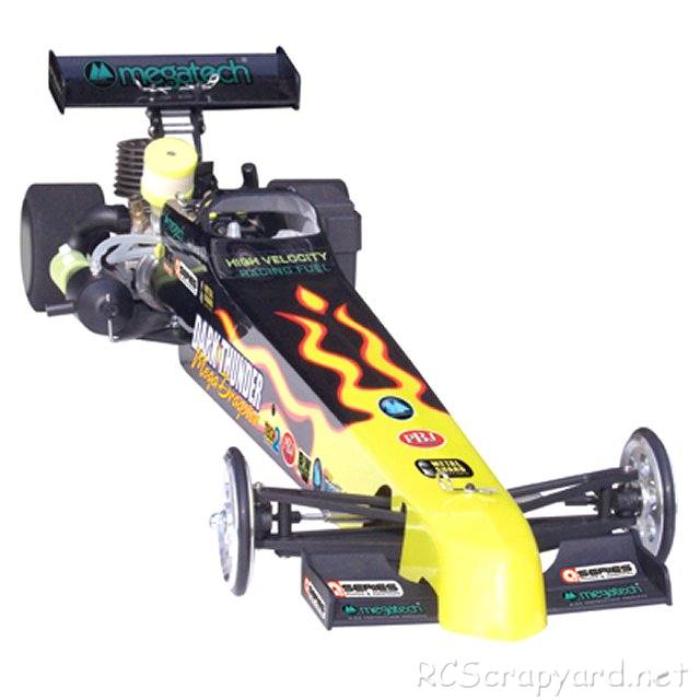 gas powered rc dragster