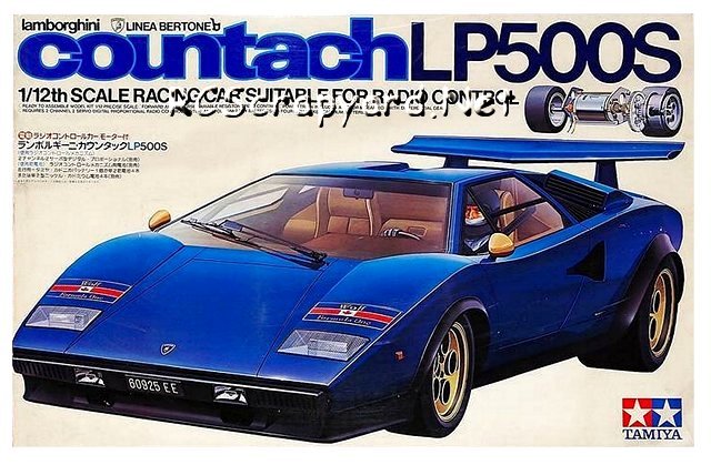 Tamiya Lamborghini Countach LP500S - #58005 - 1:12 Electric Model