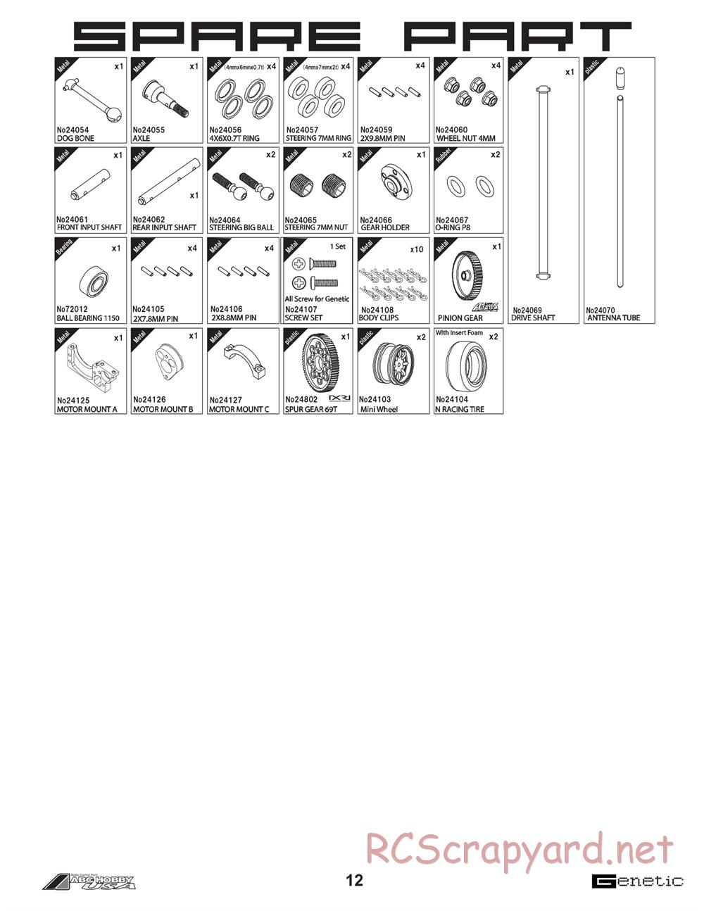 ABC Hobby - Genetic - Manual - Page 13