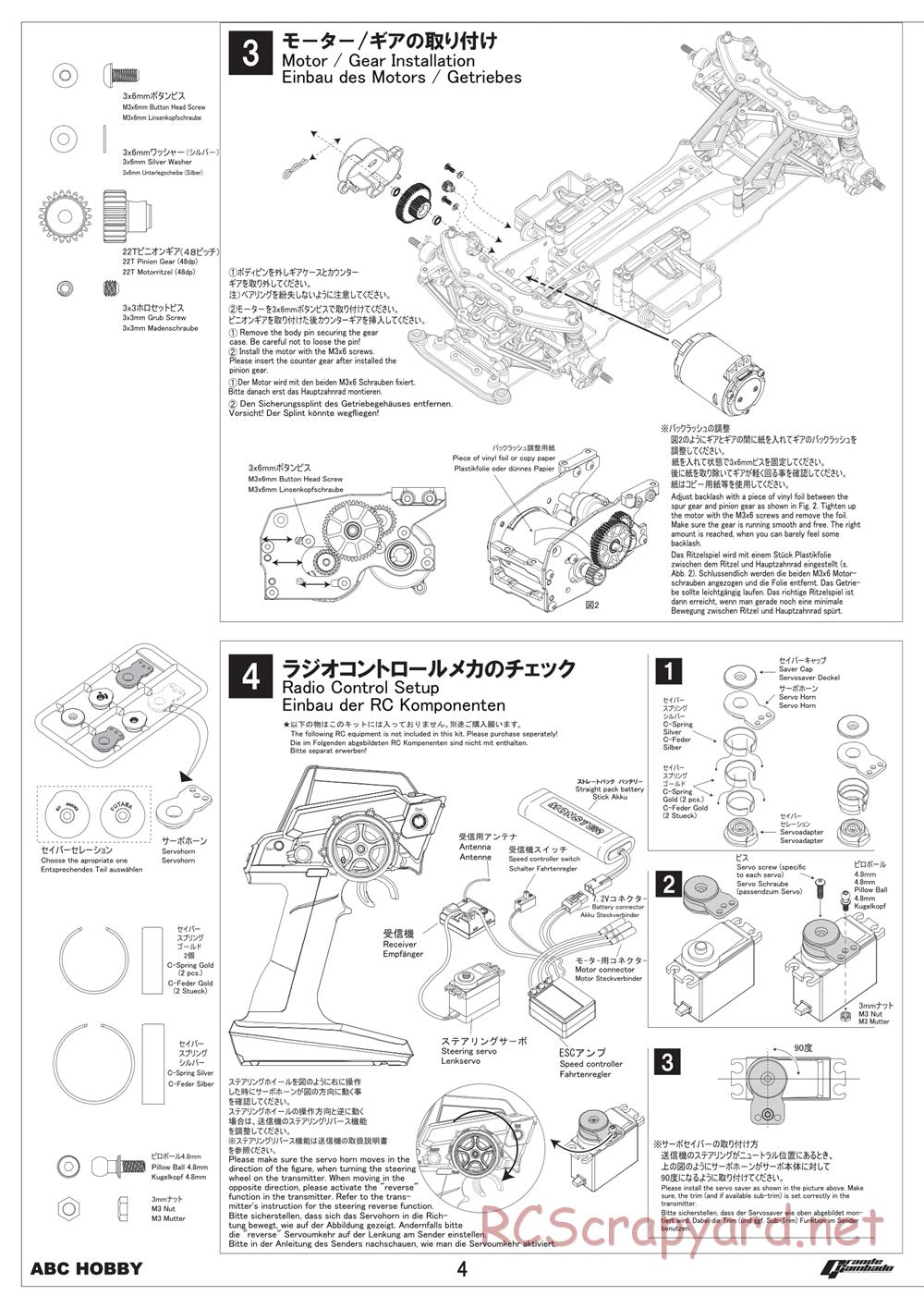 ABC Hobby - Grande Gambado - Manual - Page 4