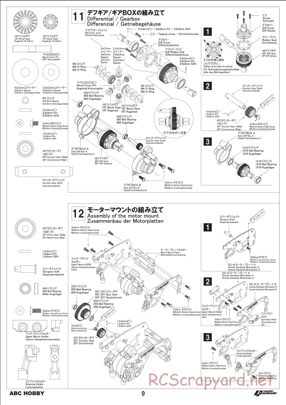 ABC Hobby - Grande Gambado - Manual - Page 9