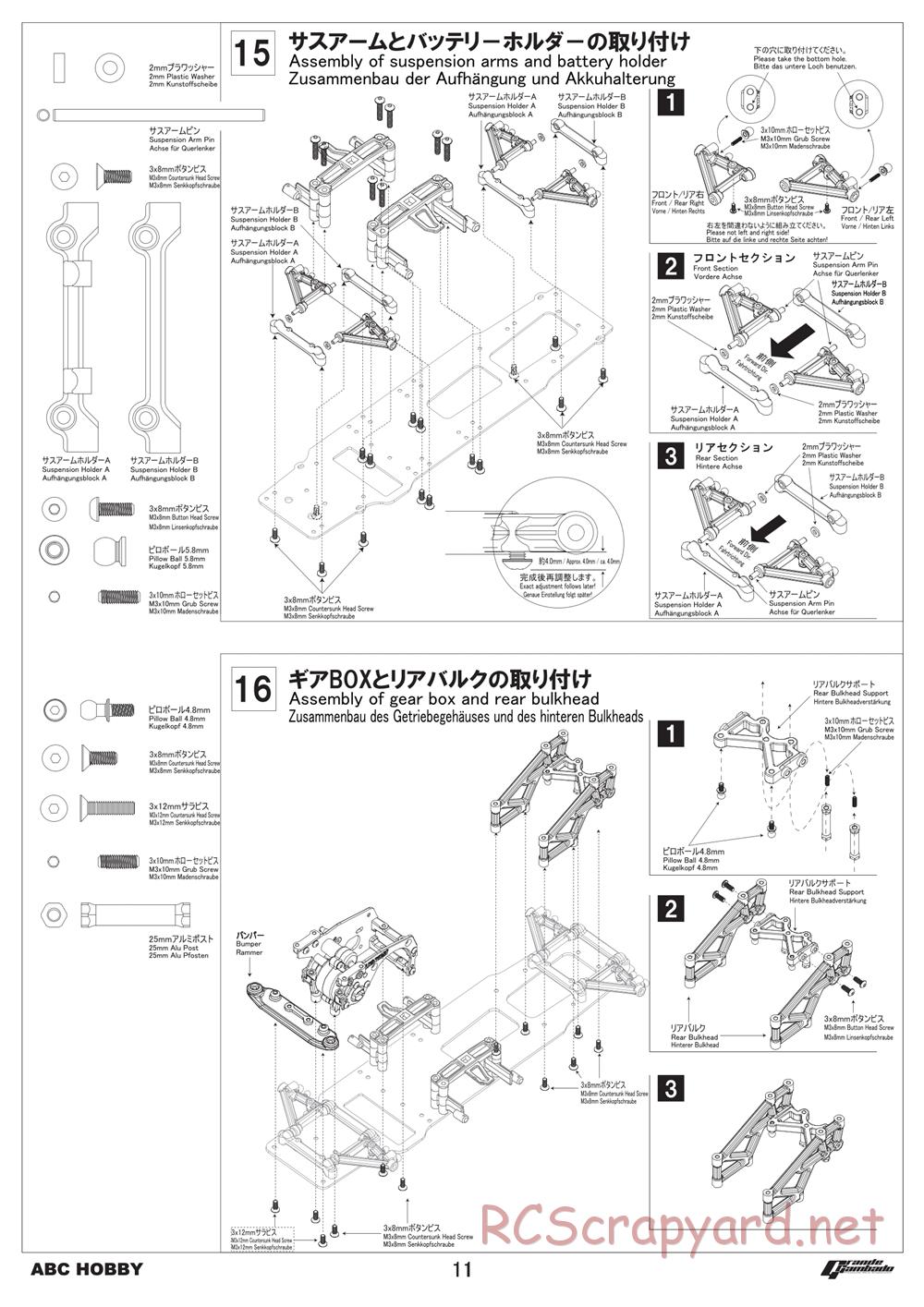 ABC Hobby - Grande Gambado - Manual - Page 11