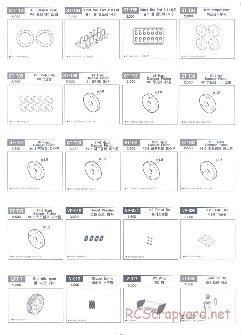 Academy - GV2 - Parts List - Page 6