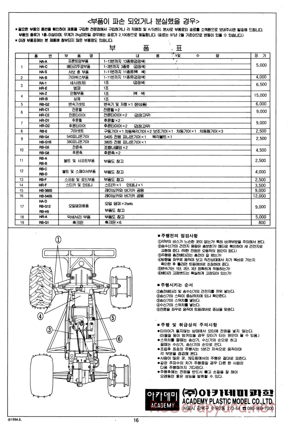 Academy - Monster Hummer - Manual - Page 16