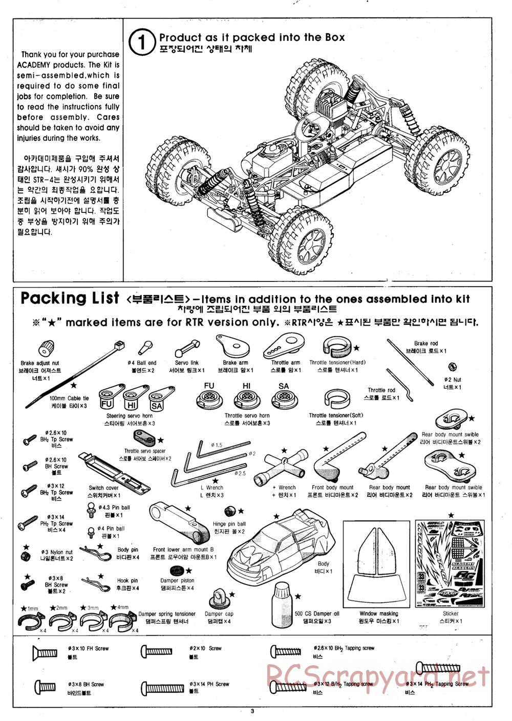 Academy - RT4-GP - Manual - Page 3