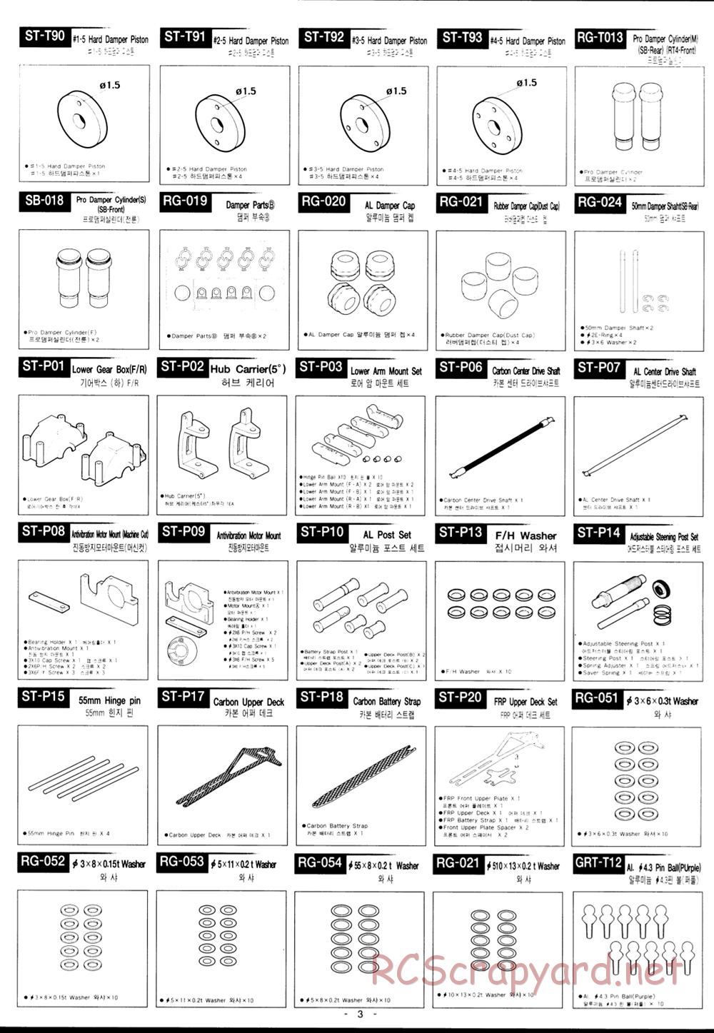 Academy - SB Sport - Parts List - Page 3