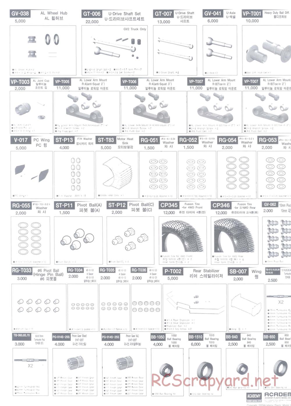 Academy - SB V3 - Parts List - Page 6