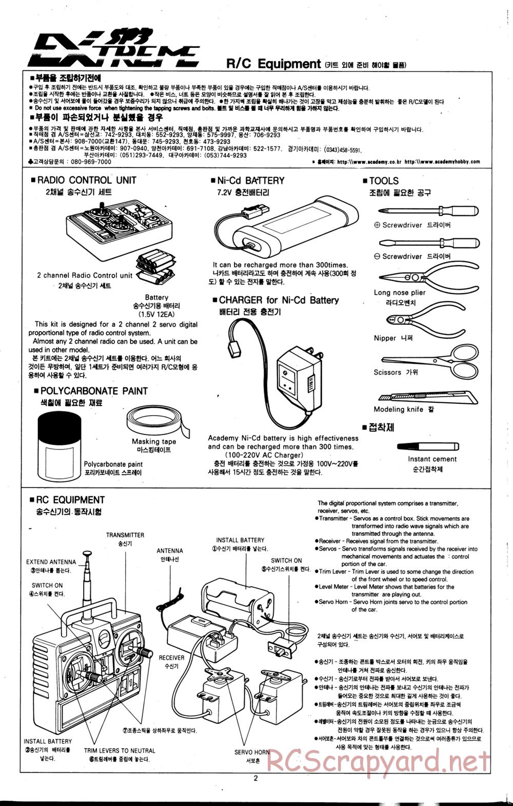 Academy - SP3 Extreme - Manual - Page 2