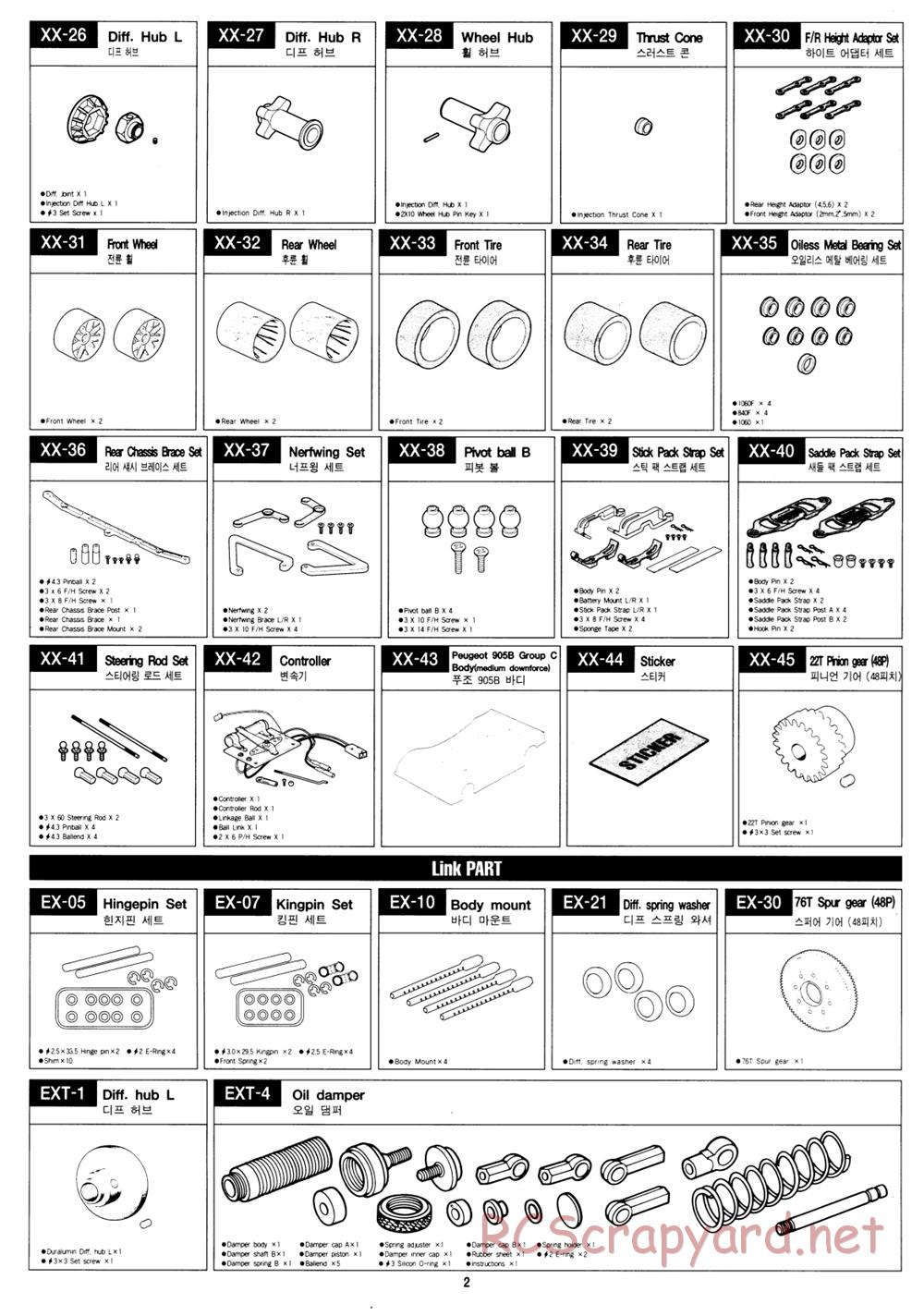 Academy - SP3-X - Parts List - Page 2