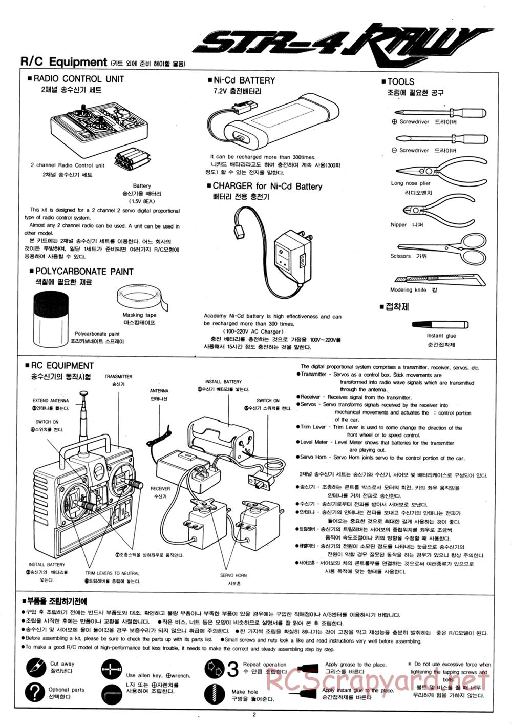 Academy - STR-4 Rally - Manual - Page 2