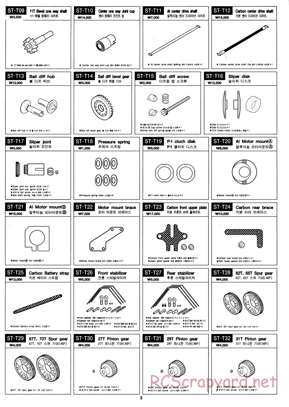 Academy - STR-4 Rally - Exploded View and Parts List - Page 15