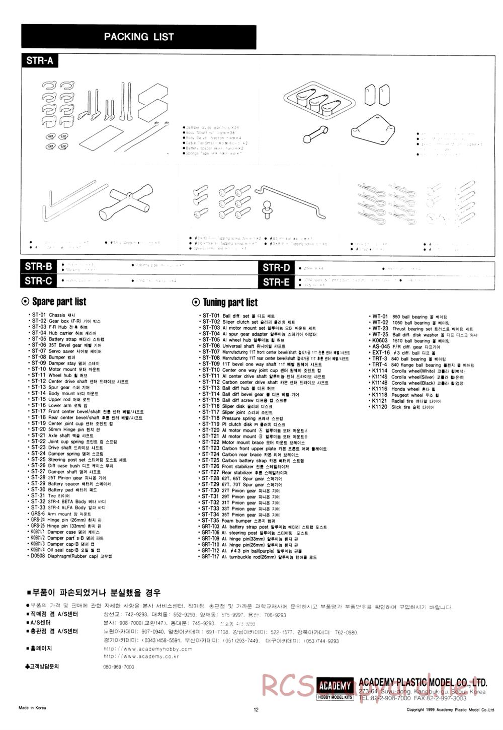 Academy - STR-4 - Manual - Page 10