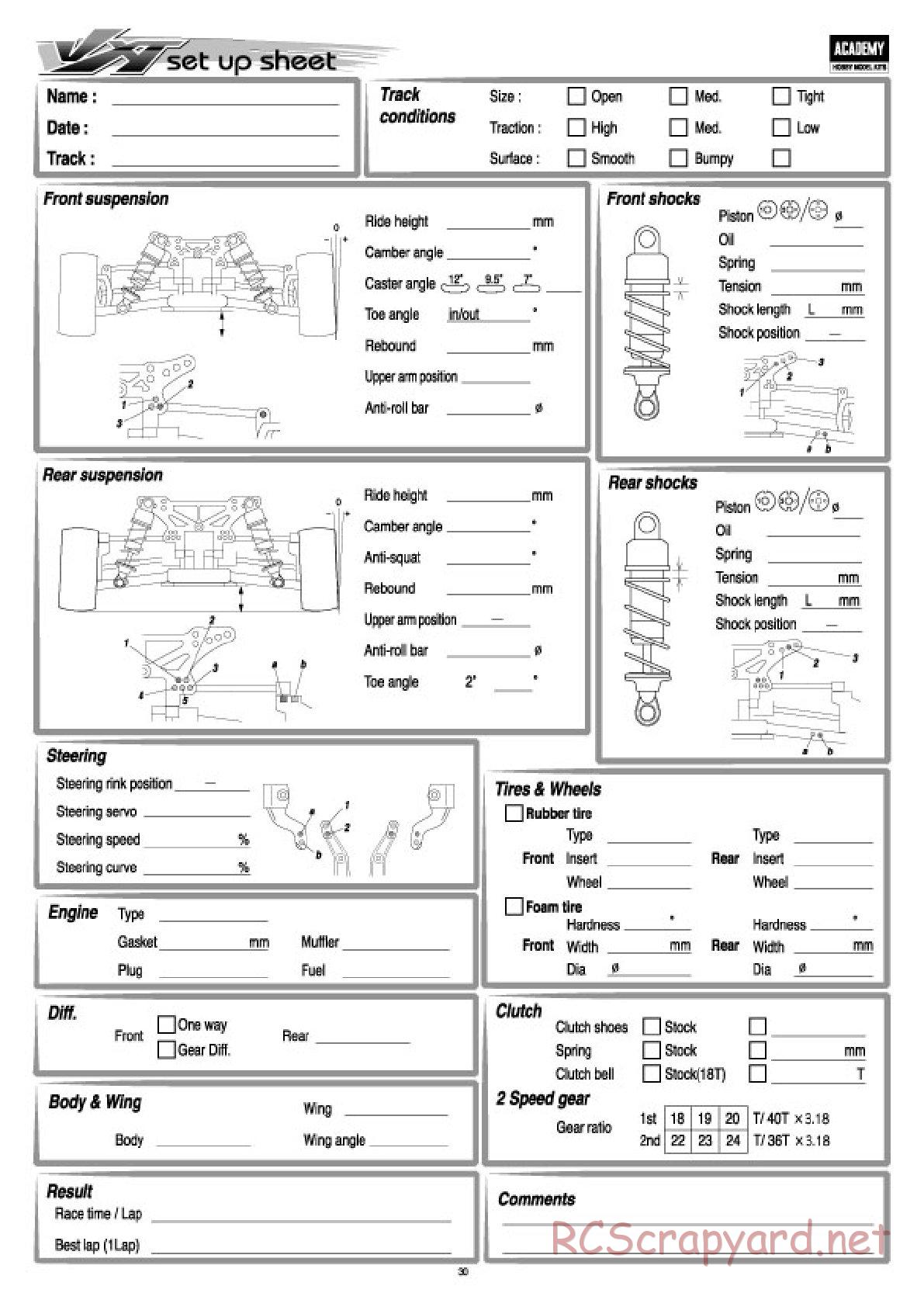 Academy - Velox-XT - Manual - Page 30