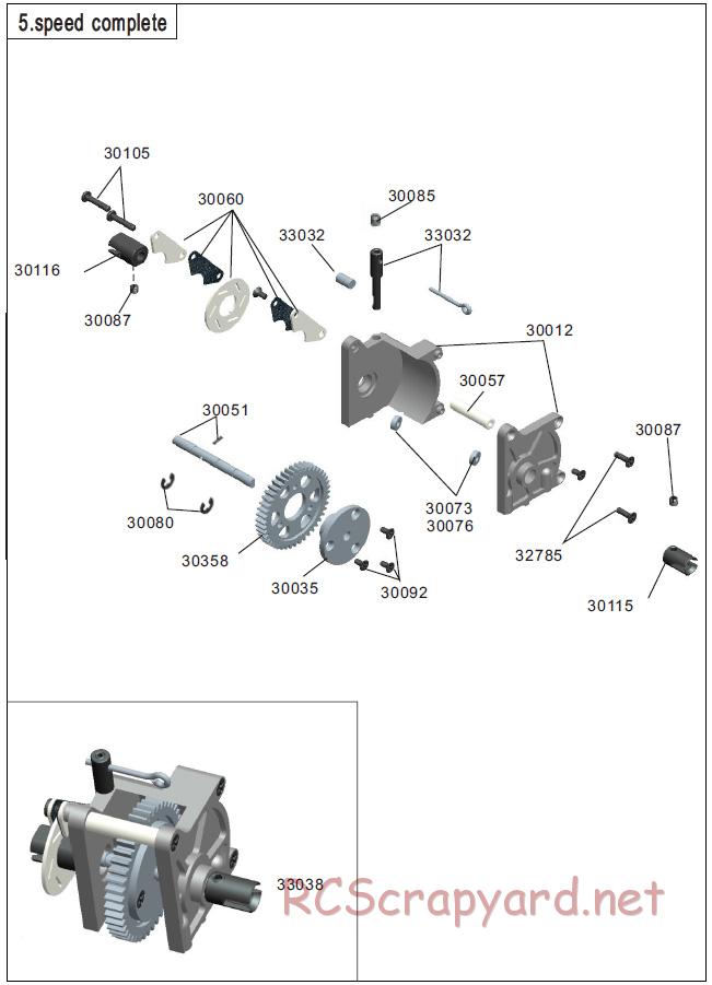 Acme Racing - Attacker - Exploded View and Parts List - Page 3