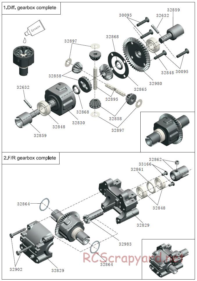 Acme Racing - Barbarian EXL - Exploded View and Parts List - Page 2