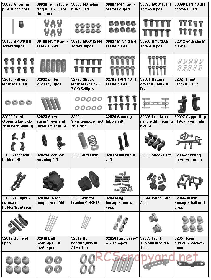 Acme Racing - Barbarian EXL - Exploded View and Parts List - Page 5