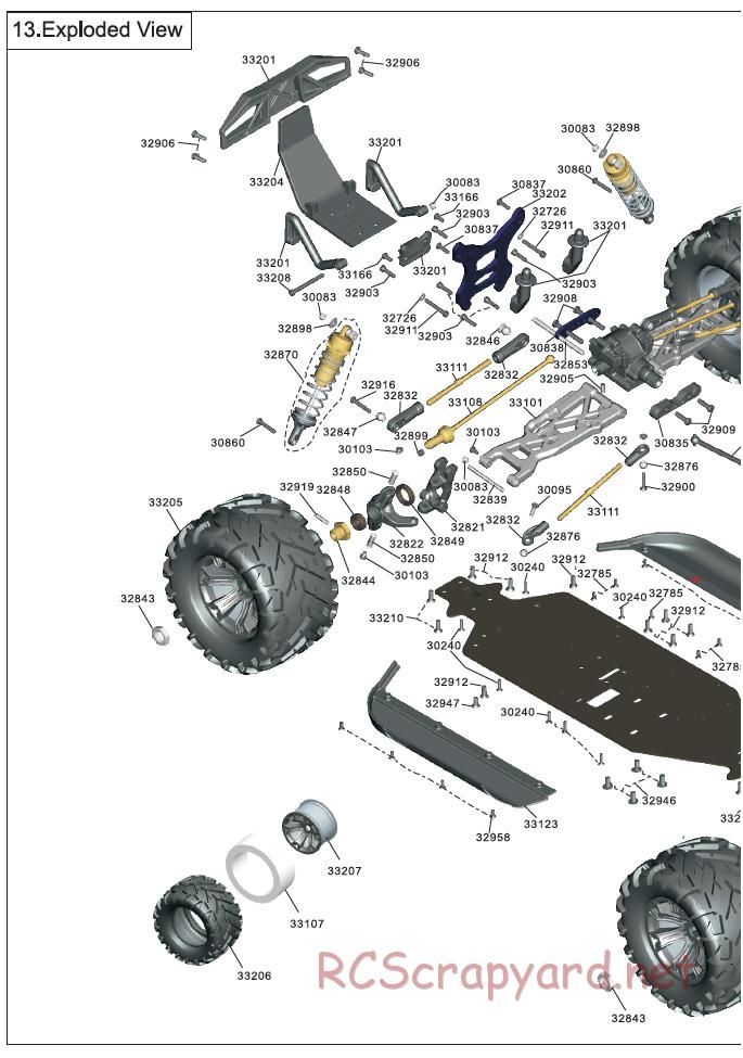 Acme Racing - Barbarian NXL - Exploded View and Parts List - Page 6