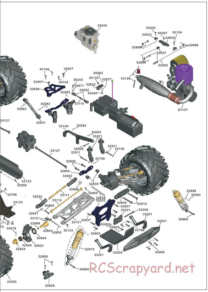 Acme Racing - Barbarian NXL - Exploded View and Parts List - Page 7