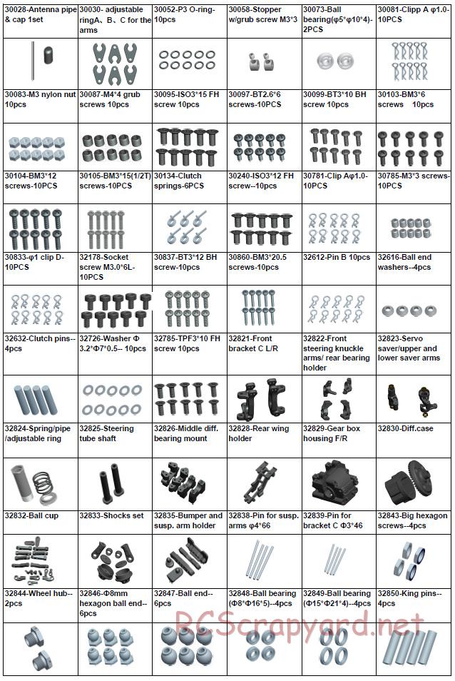 Acme Racing - Barbarian NXL - Exploded View and Parts List - Page 8