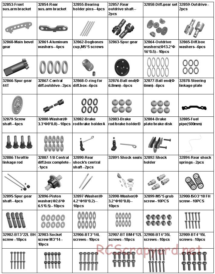 Acme Racing - Barbarian NXL - Exploded View and Parts List - Page 9