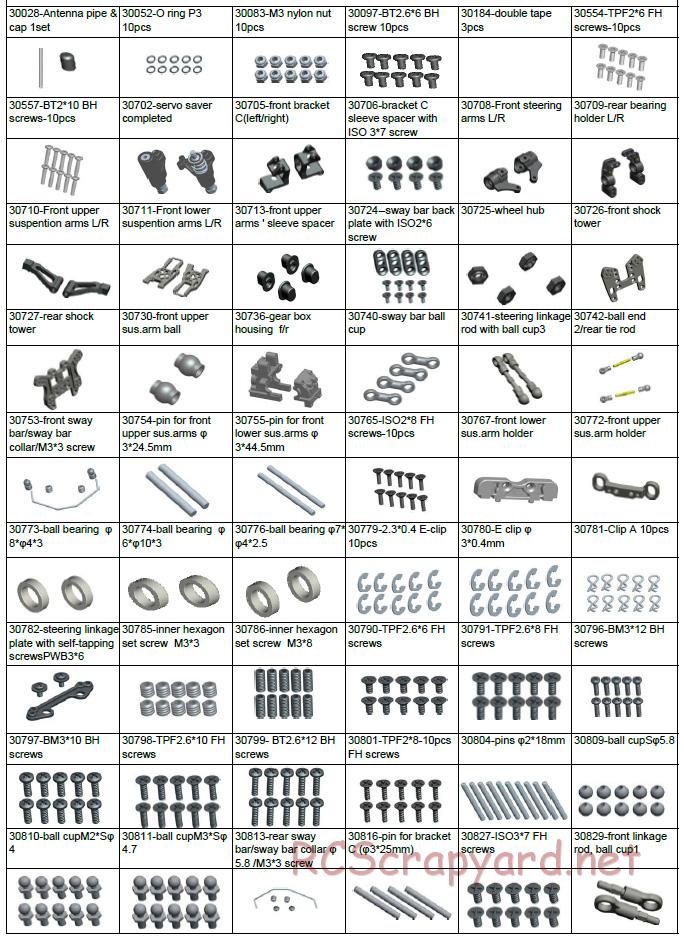 Acme Racing - Brawler - Exploded View and Parts List - Page 9