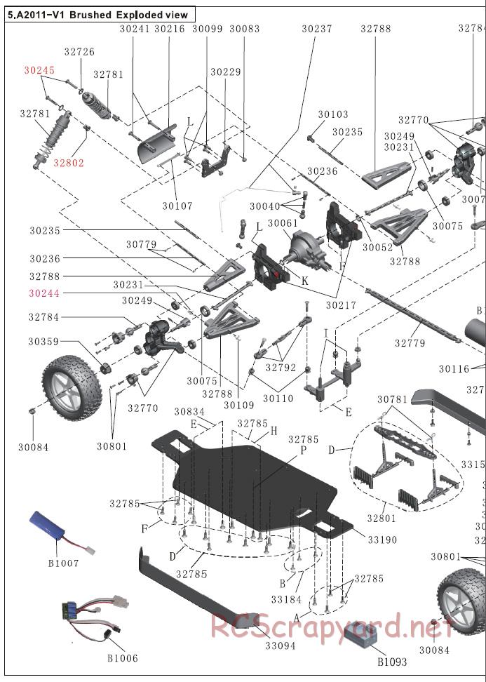 Acme Racing - Bullet - Exploded View and Parts List - Page 4