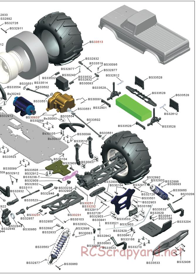 Acme Racing - Carnage - Exploded View and Parts List - Page 6