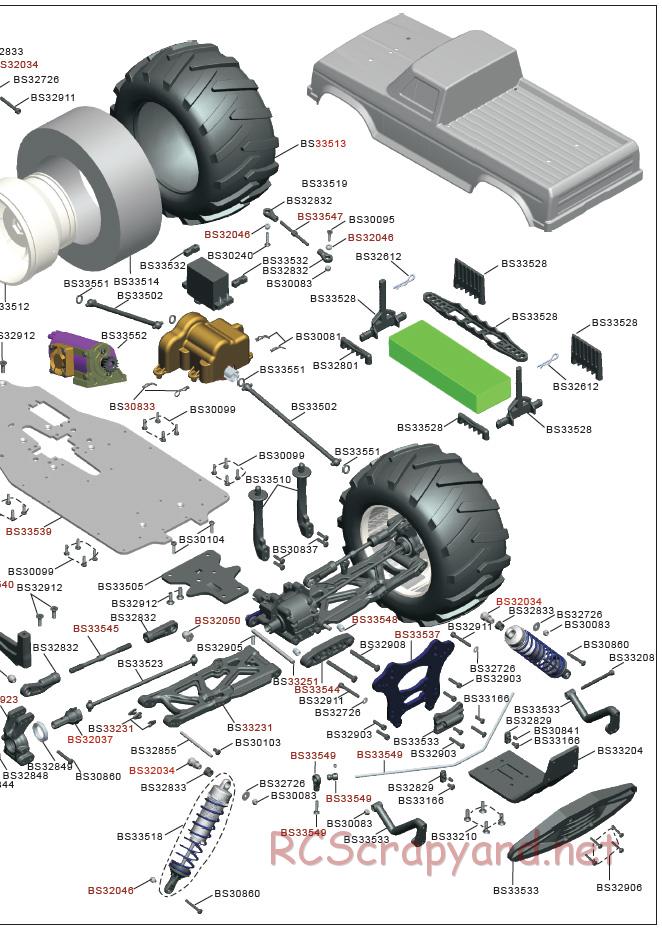 Acme Racing - Carnage - Exploded View and Parts List - Page 8