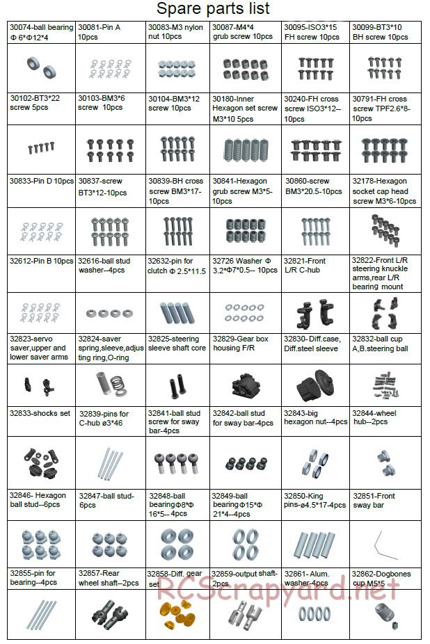 Acme Racing - Carnage - Exploded View and Parts List - Page 9