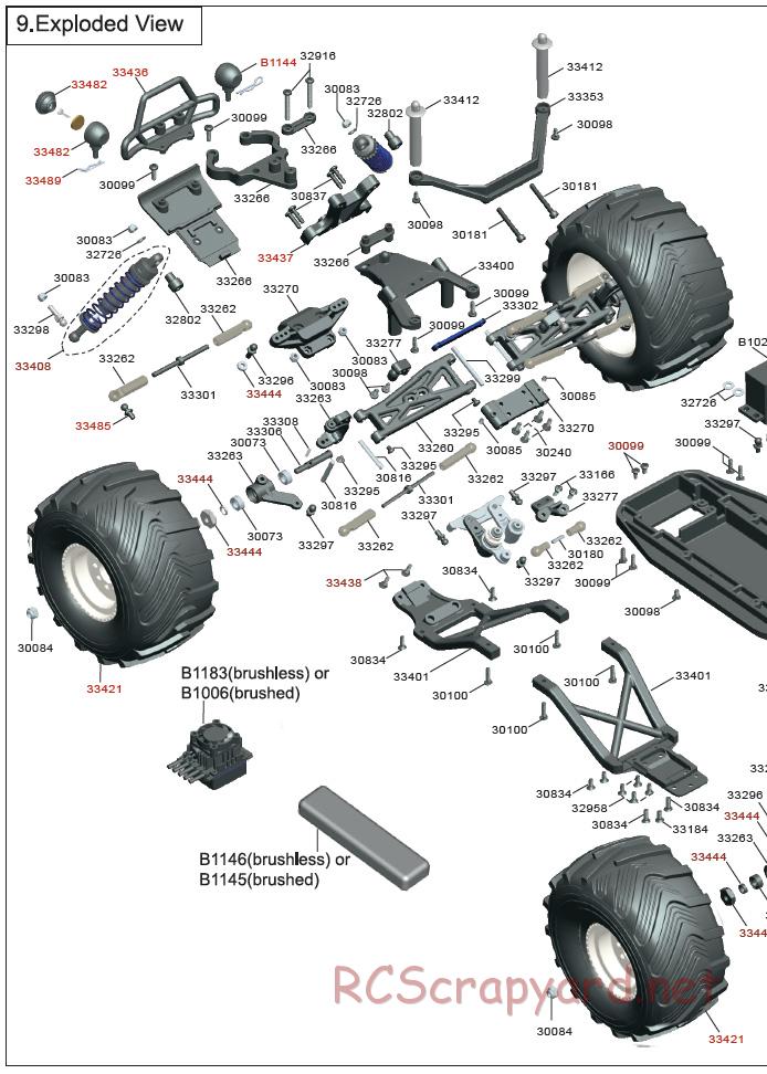 Acme Racing - Circuit Thrash - Exploded View and Parts List - Page 5