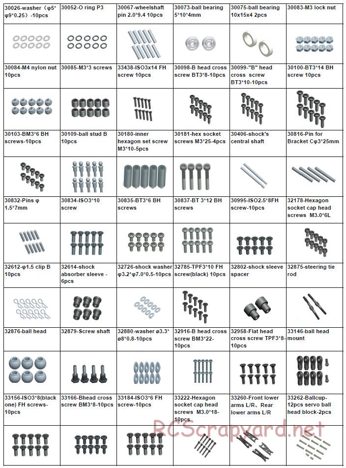 Acme Racing - Circuit Thrash - Exploded View and Parts List - Page 9