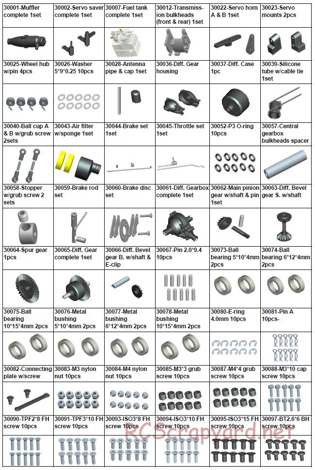 Acme Racing - Condor Pro - Exploded View and Parts List - Page 10