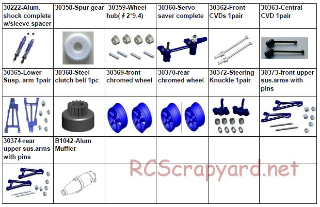 Acme Racing - Condor Pro - Exploded View and Parts List - Page 13