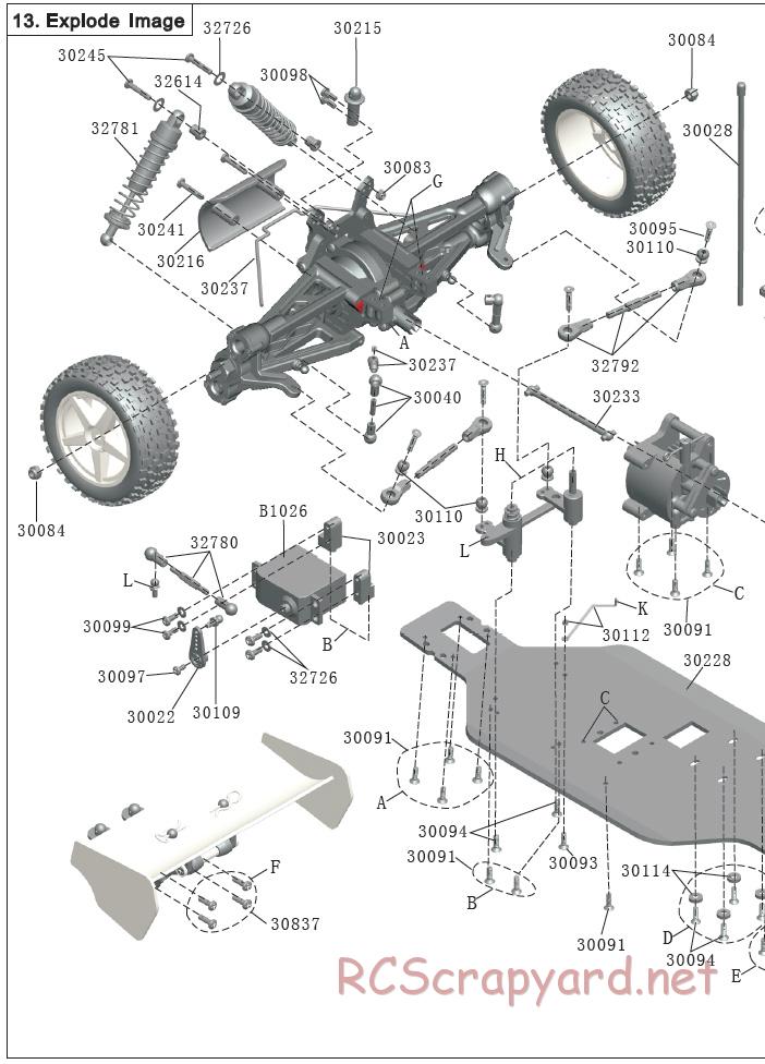 Acme Racing - Condor - Exploded View and Parts List - Page 8