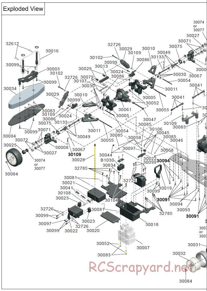 Acme Racing - Cyclone Pro - Exploded View and Parts List - Page 5