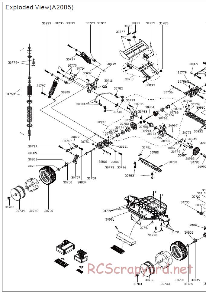 Acme Racing - EB16-B - Exploded View and Parts List - Page 2