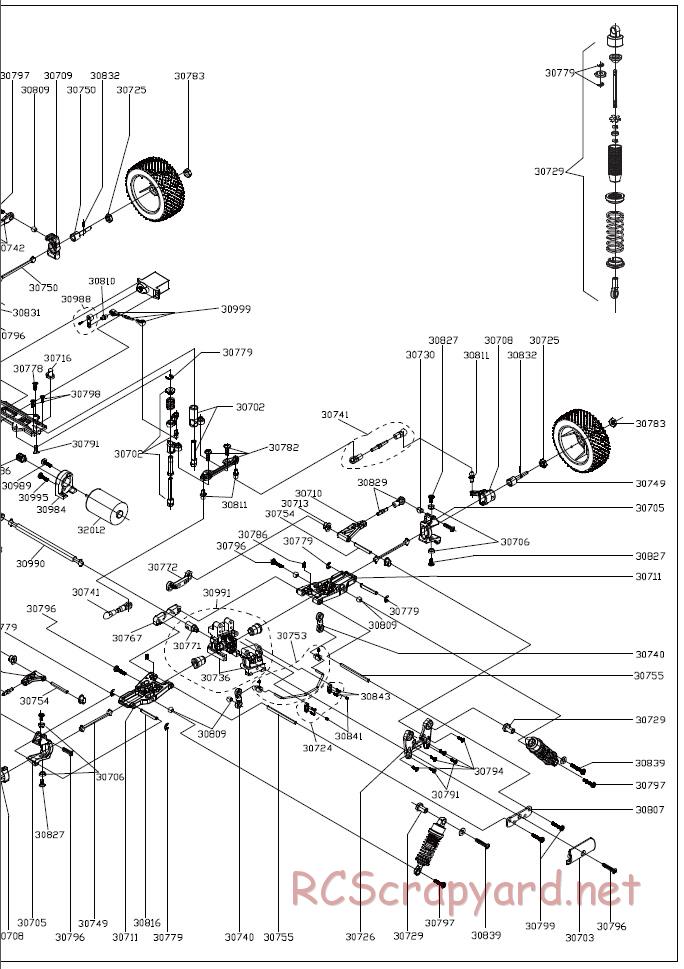 Acme Racing - EB16-B - Exploded View and Parts List - Page 3