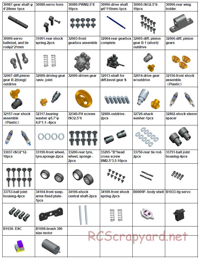 Acme Racing - EB16-B - Exploded View and Parts List - Page 5