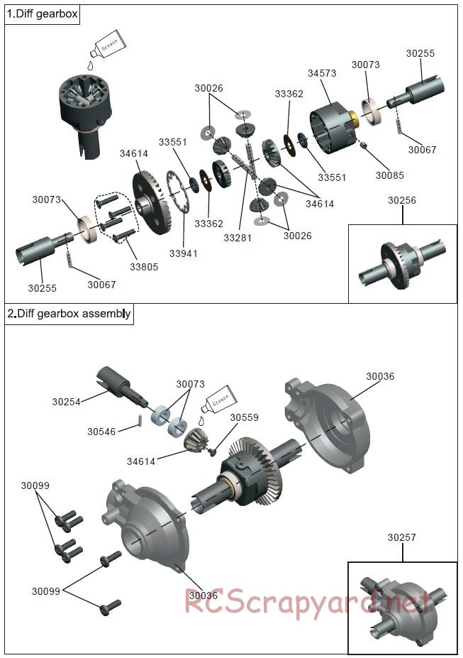 Acme Racing - Juggernaut - Exploded View and Parts List - Page 2