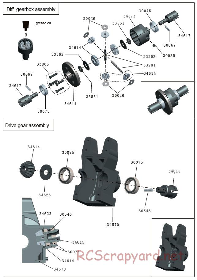 Acme Racing - MT10 - Exploded View and Parts List - Page 2