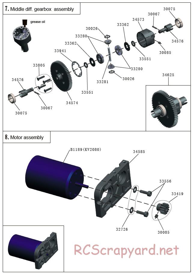 Acme Racing - MT10 - Exploded View and Parts List - Page 3