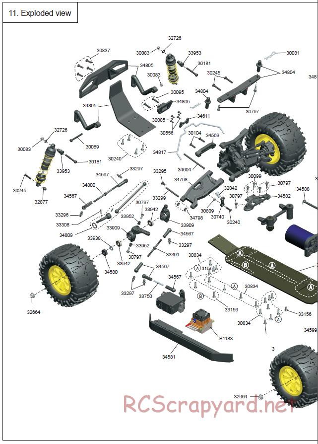 Acme Racing - MT10 - Exploded View and Parts List - Page 4