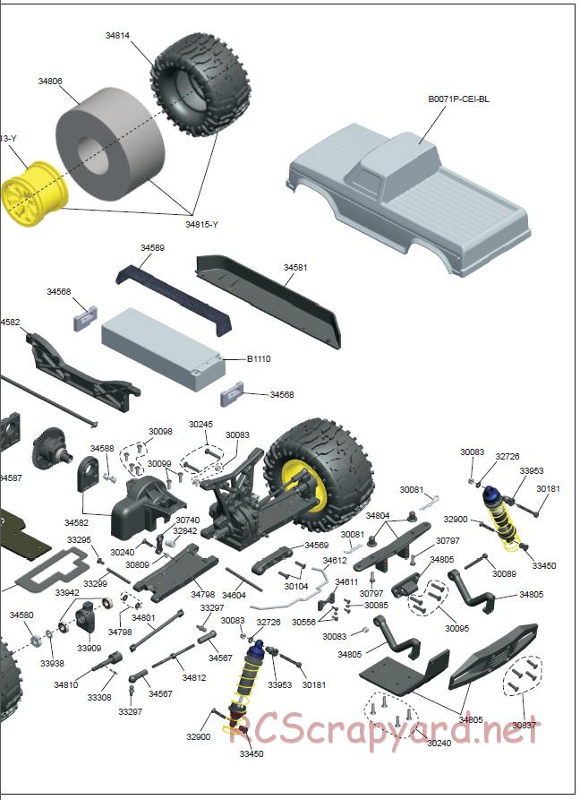 Acme Racing - MT10 - Exploded View and Parts List - Page 5