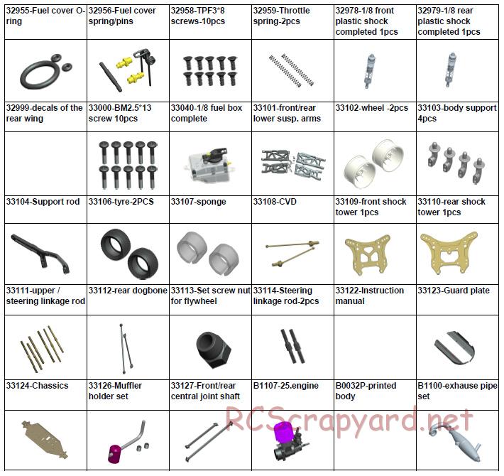 Acme Racing - Mighty - Exploded View and Parts List - Page 9