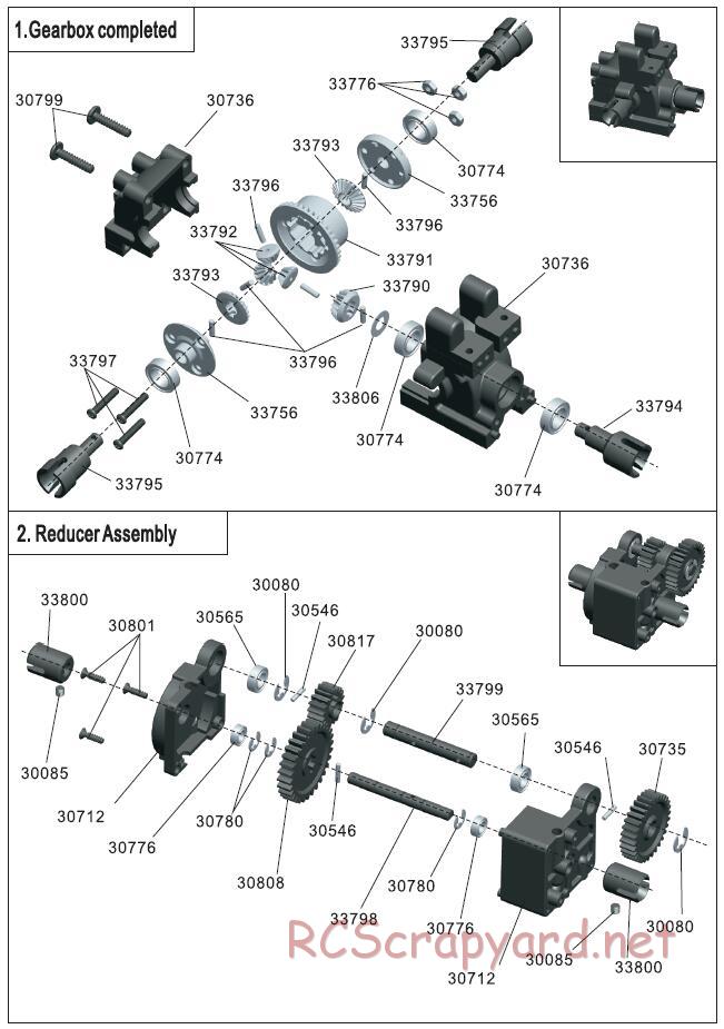 Acme Racing - Mini Carnage - Exploded View and Parts List - Page 2