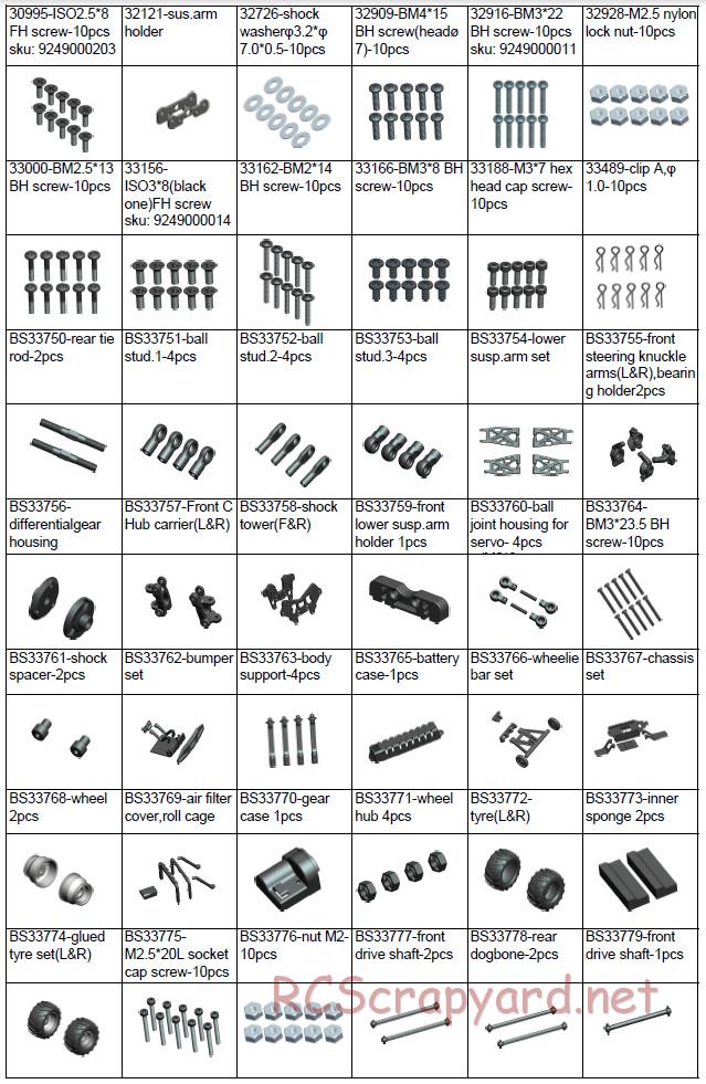 Acme Racing - Mini Carnage - Exploded View and Parts List - Page 9