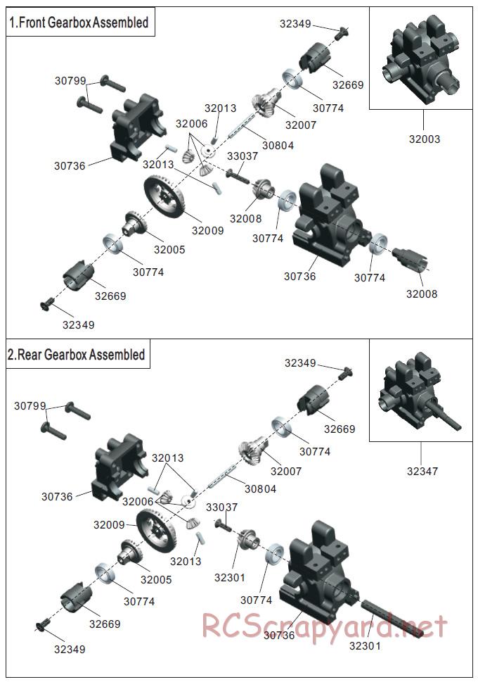 Acme Racing - Mini Tiger Attack - Exploded View and Parts List - Page 2