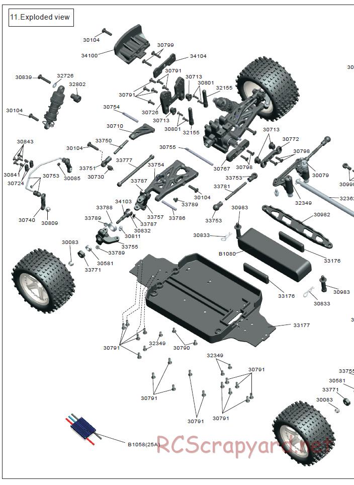 Acme Racing - Mini Tiger Attack - Exploded View and Parts List - Page 5