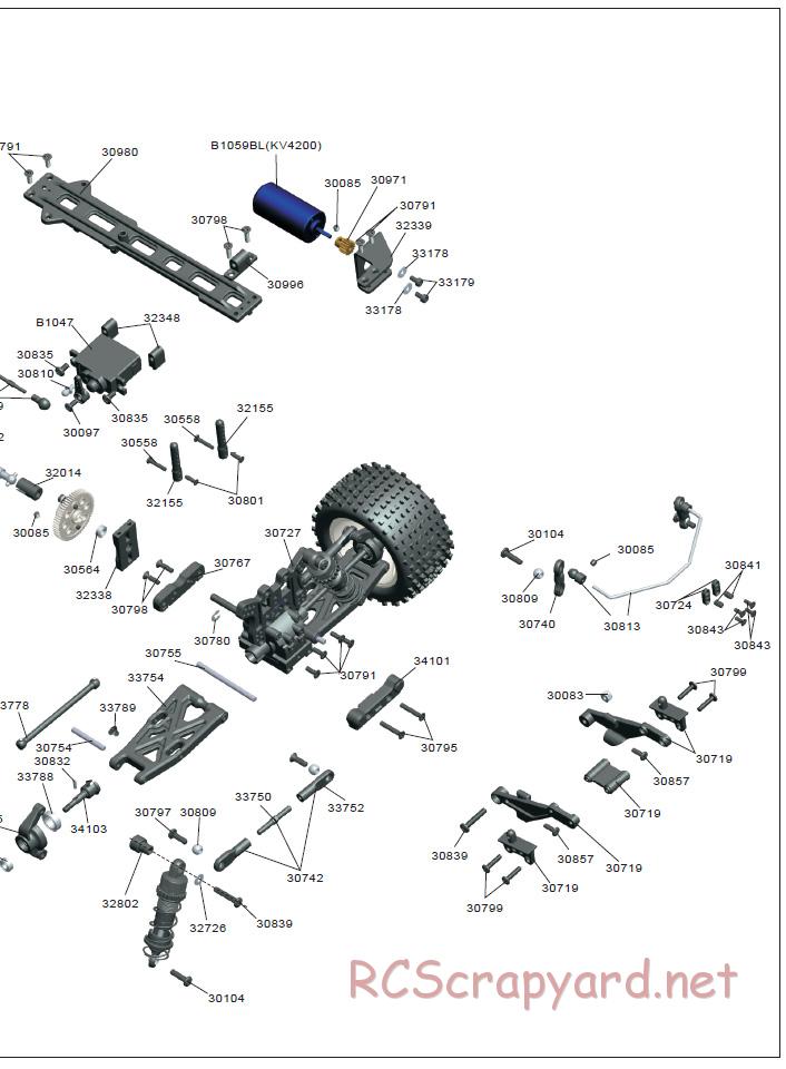 Acme Racing - Mini Tiger Attack - Exploded View and Parts List - Page 6